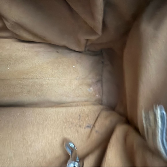 Patricia Nash Black Leather Studded Double Handles Zipper Satchel Bag - Picture 10 of 11